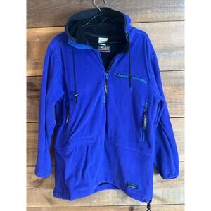 90 Vintage LL Bean Polartec Windbloc Series Fleece Blue/Purple Woman Size‎ M
